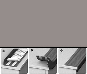 Угол антискользящий Идеал 006 Темно-серый 42х2,3х900 мм